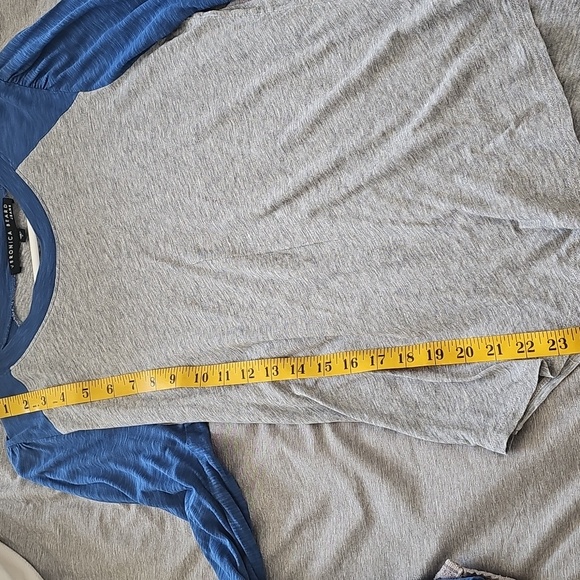 Veronica Beard Baseball Tee, Small - Picture 5 of 6